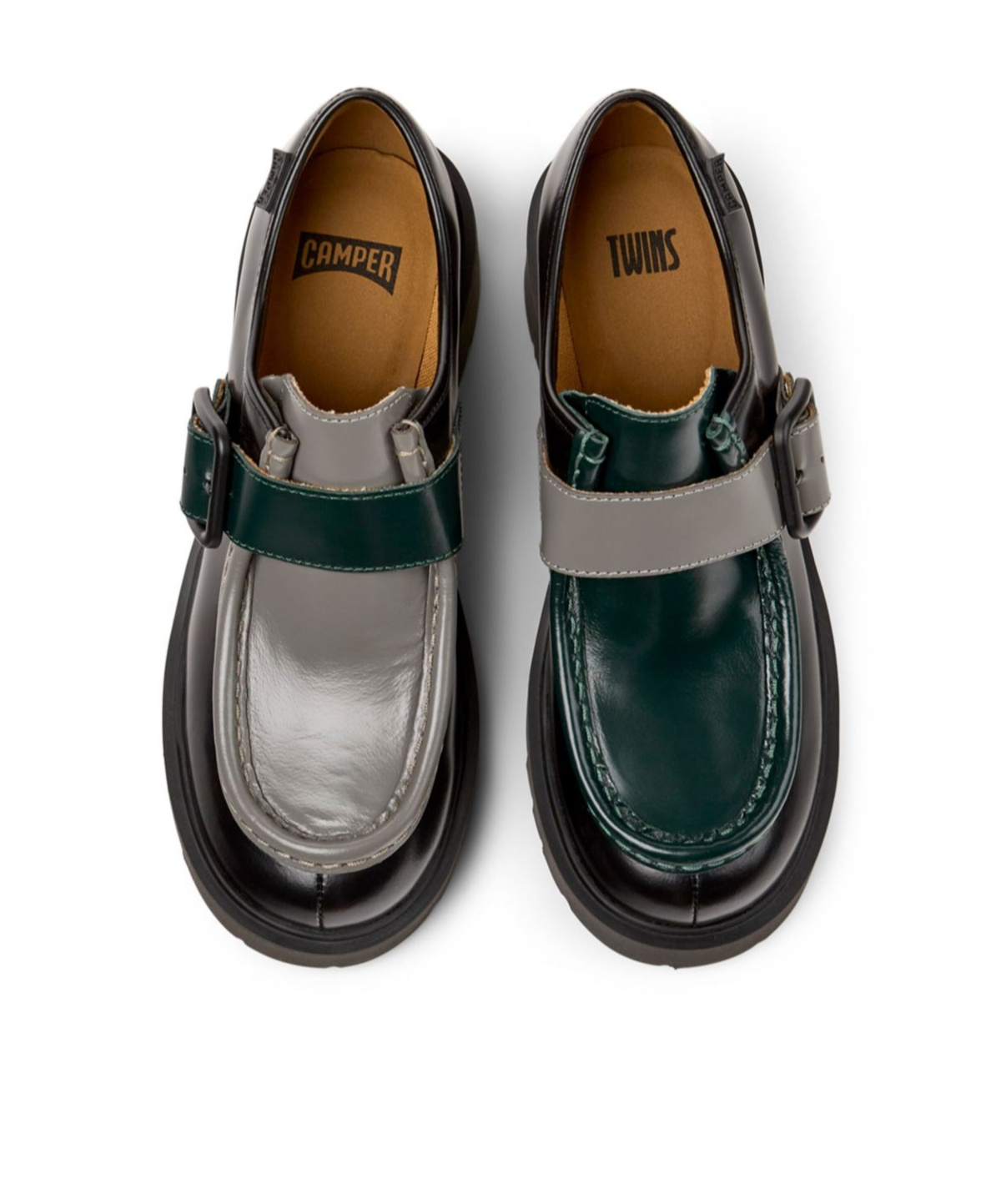 Camper Milah Platform Monk Strap Shoe In Black