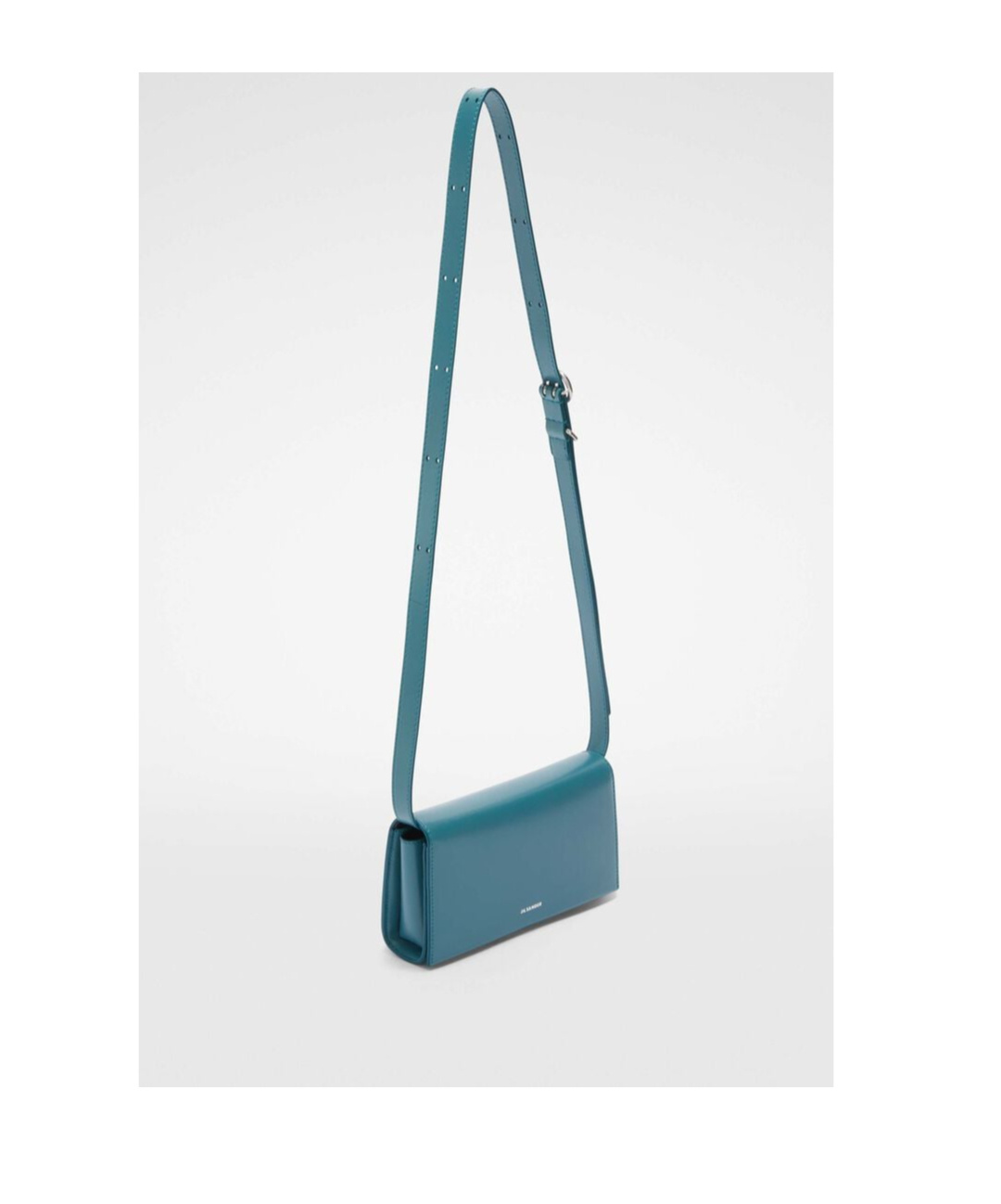 Jil Sander All-day Logo Embossed Small Crossbody Bag In Blue