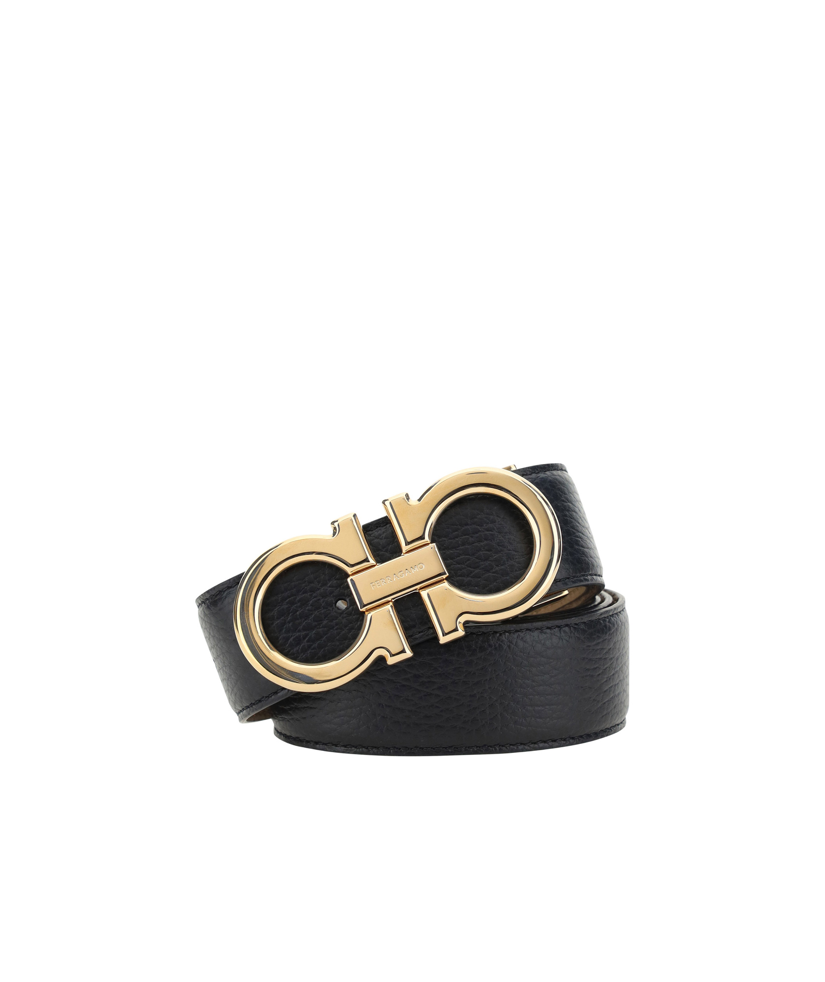 Ferragamo Double-sided Belt In Nude