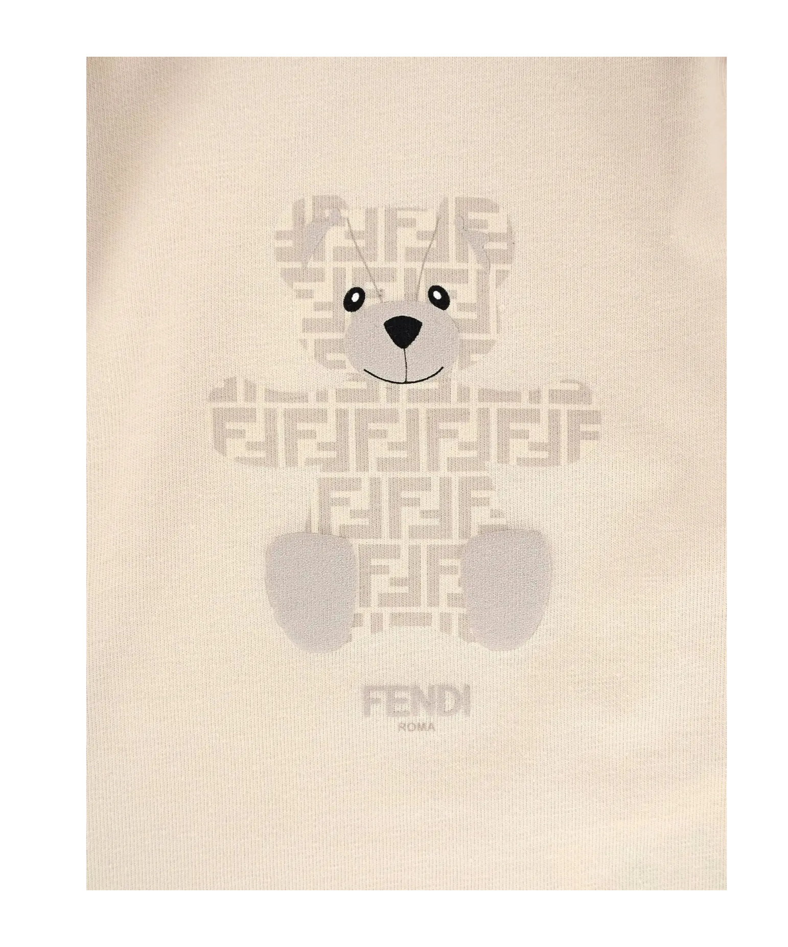 Fendi Long-sleeved T-shirt, Elastic Waist Pants And Hat Set In Nude