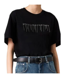 Stella Mccartney Crew Neck T-shirt In Black