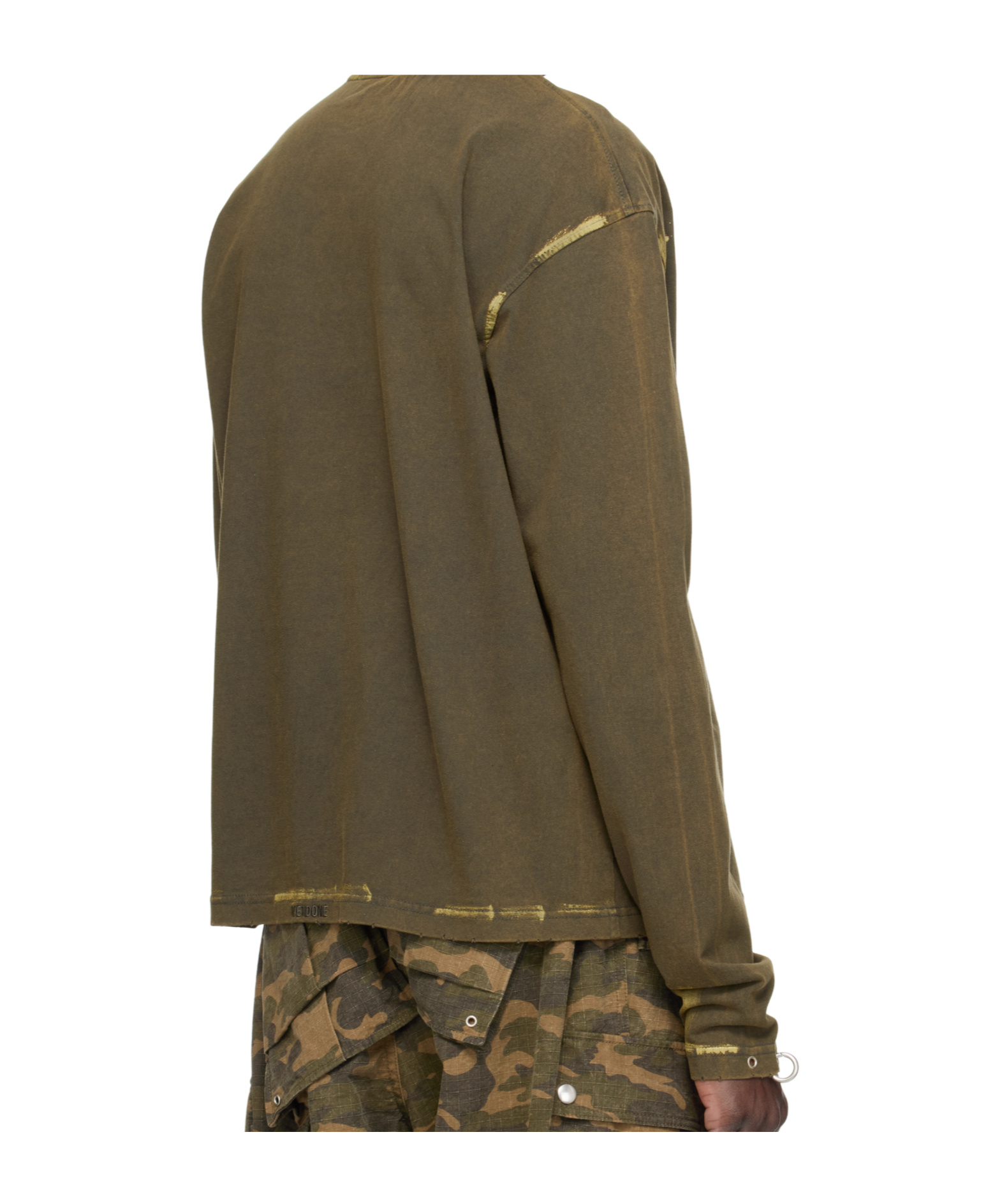 We11 Done Faded Effect T-shirt In Green