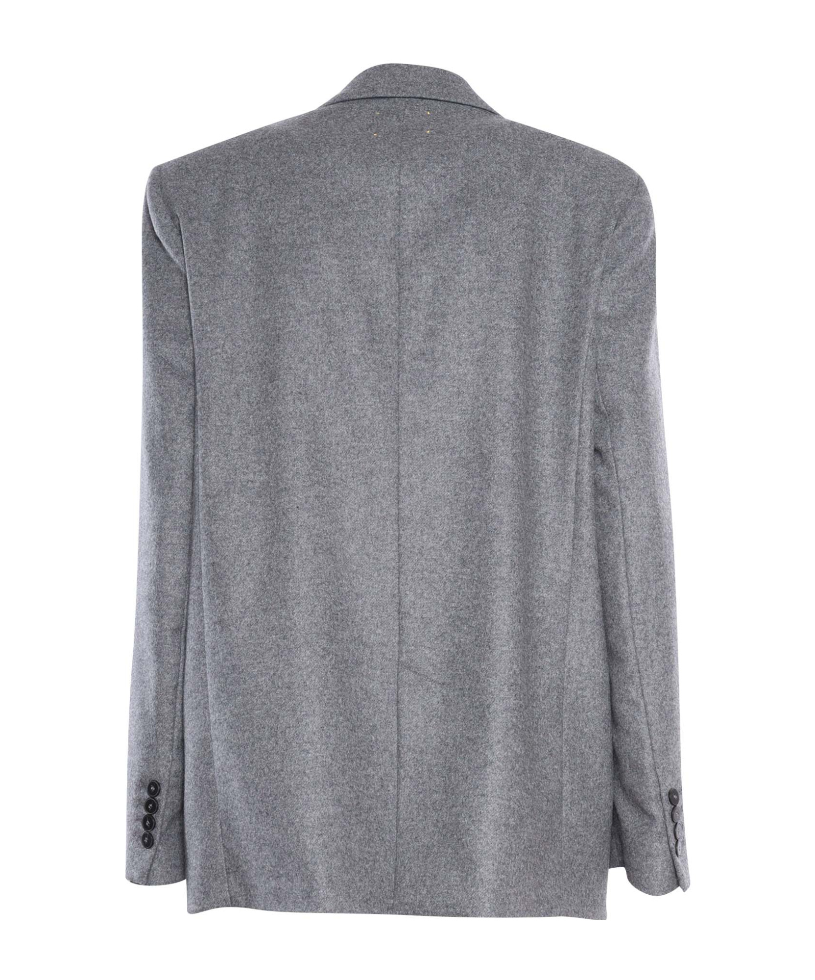 Shop Forte Forte Long-sleeved Suit Coat In Gray