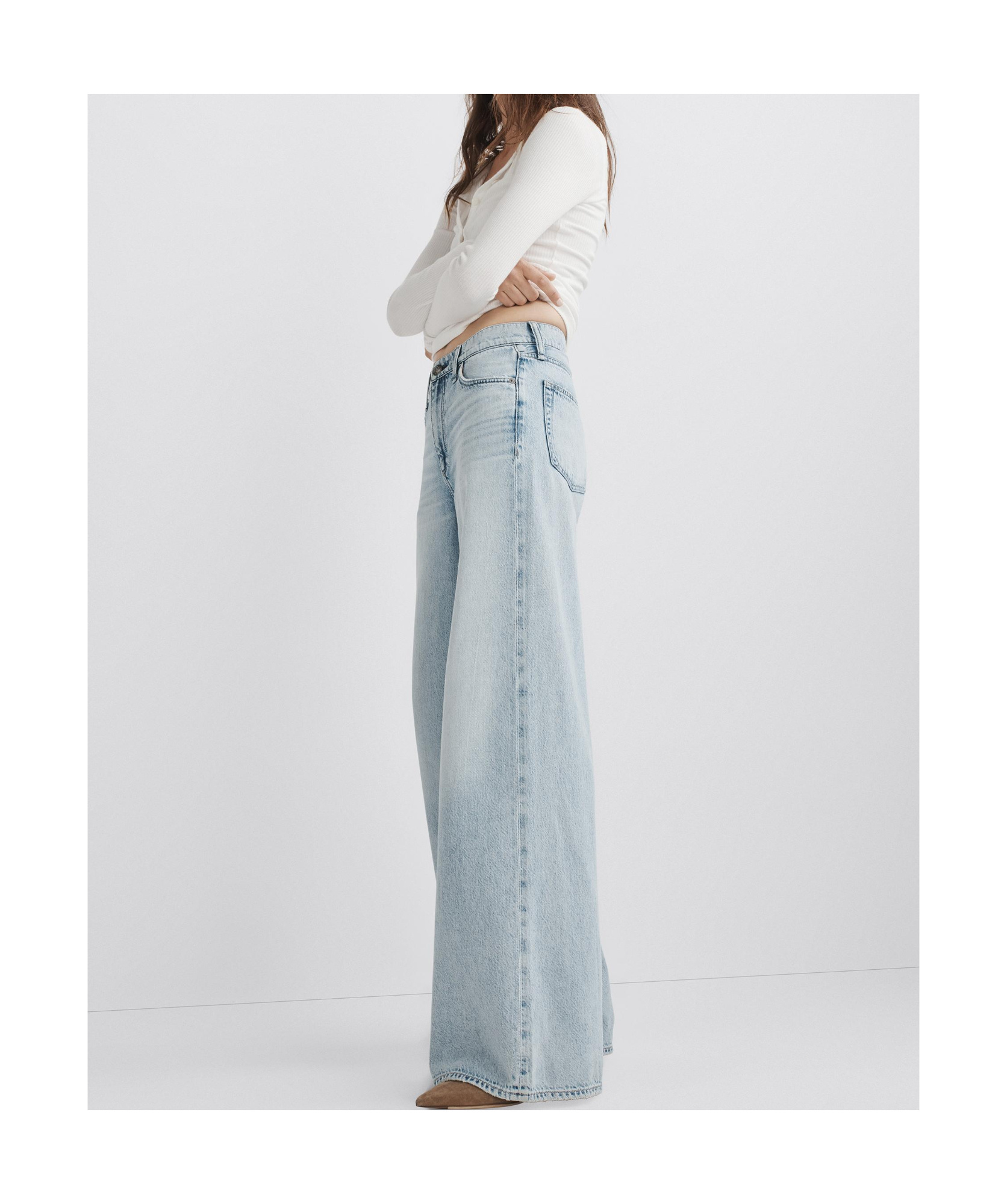 Rag & Bone Round Collar And Long-sleeved T-shirt