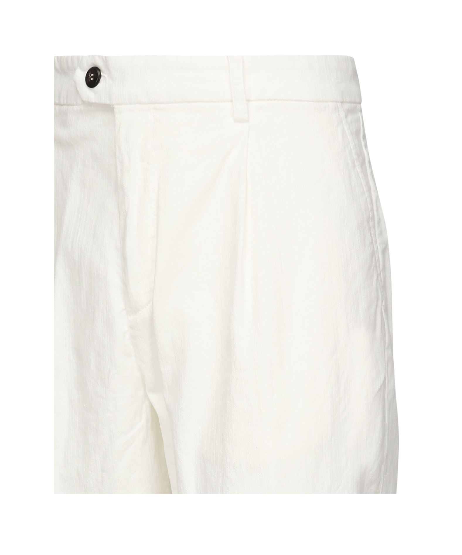Eleventy X Harrods Linen Tailored Trousers In White