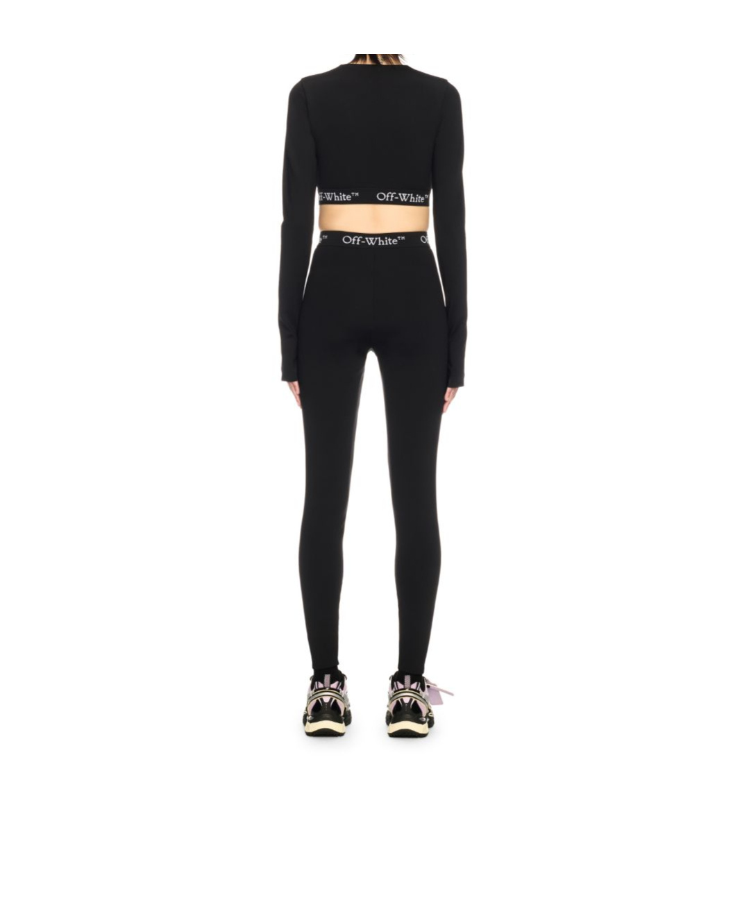 Off-white Off White Leggings With Logo Band In Black