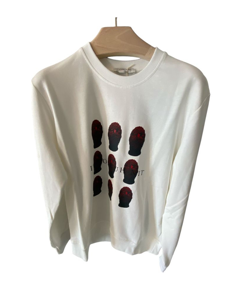Ih Nom Uh Nit Round-collar Long-sleeve Hoodie In Multicolor