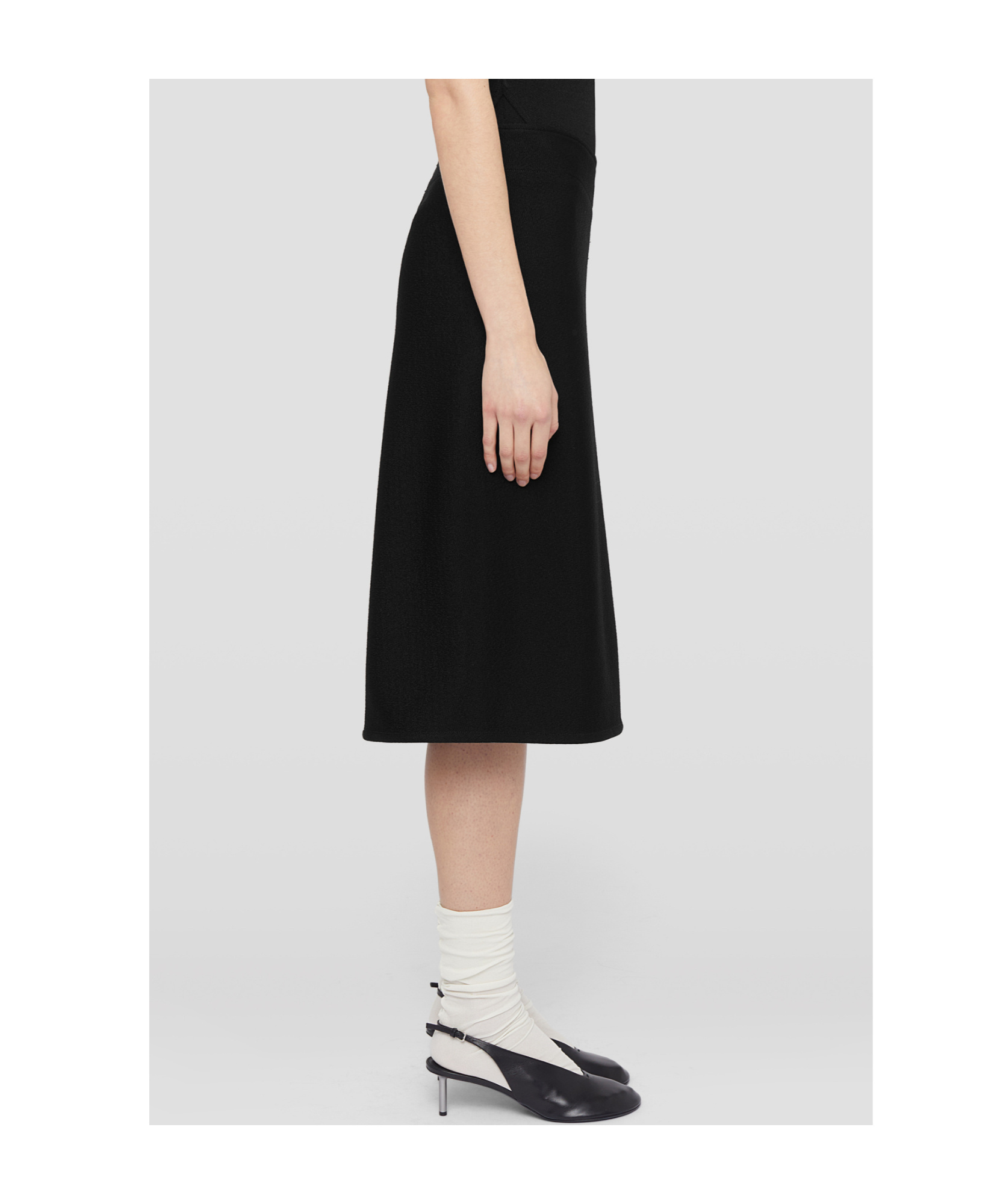 Jil Sander A-line Skirt In Black