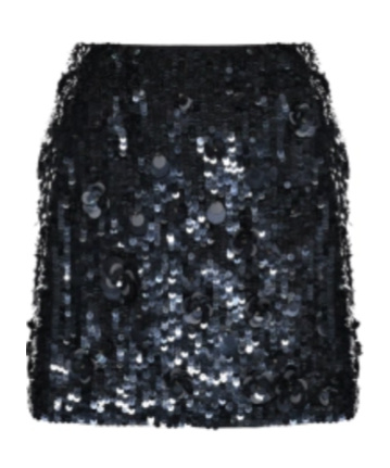 P.a.r.o.s.h Sequined Skirt In Black