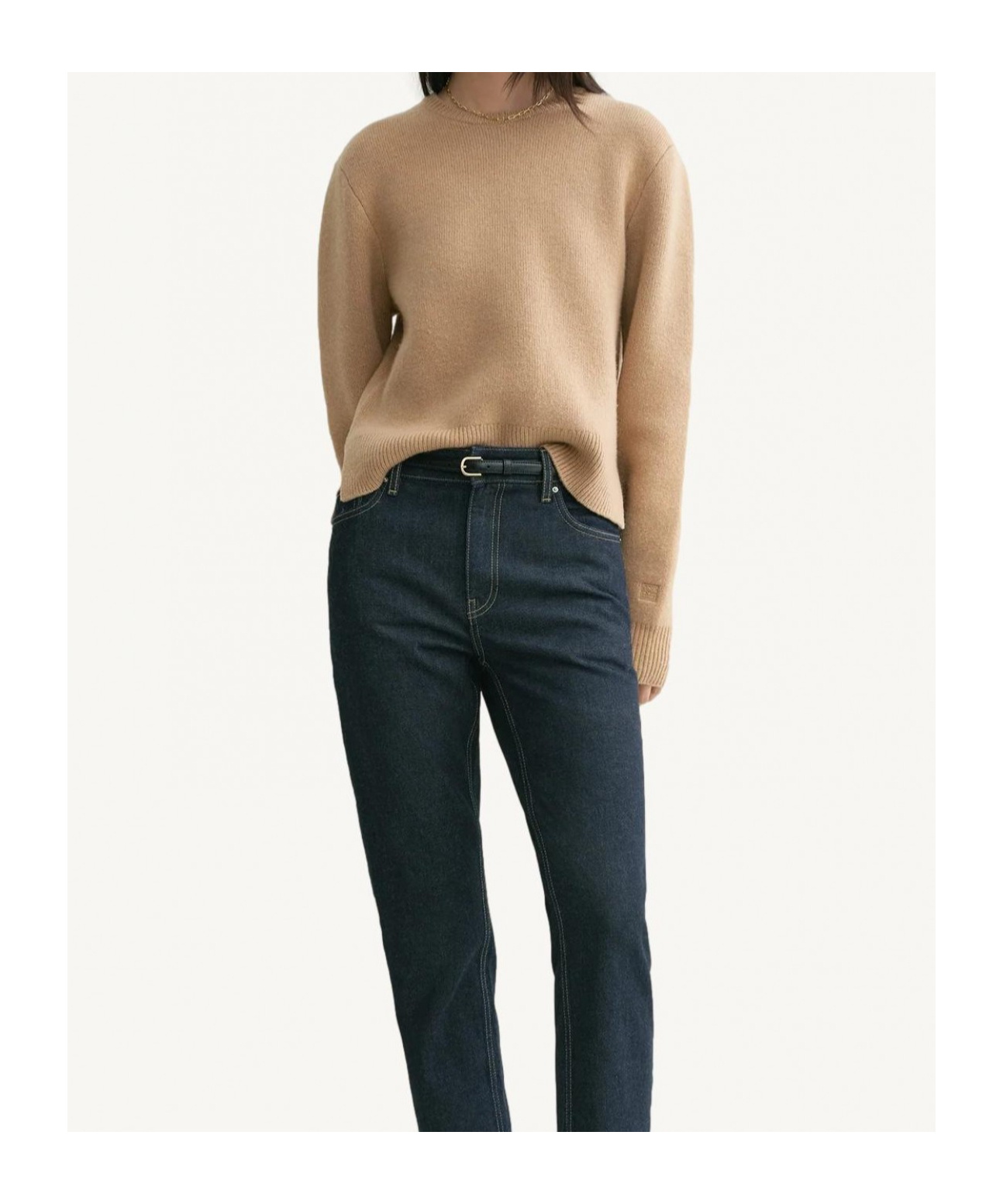 Totême Long-sleeved Sweater In Nude