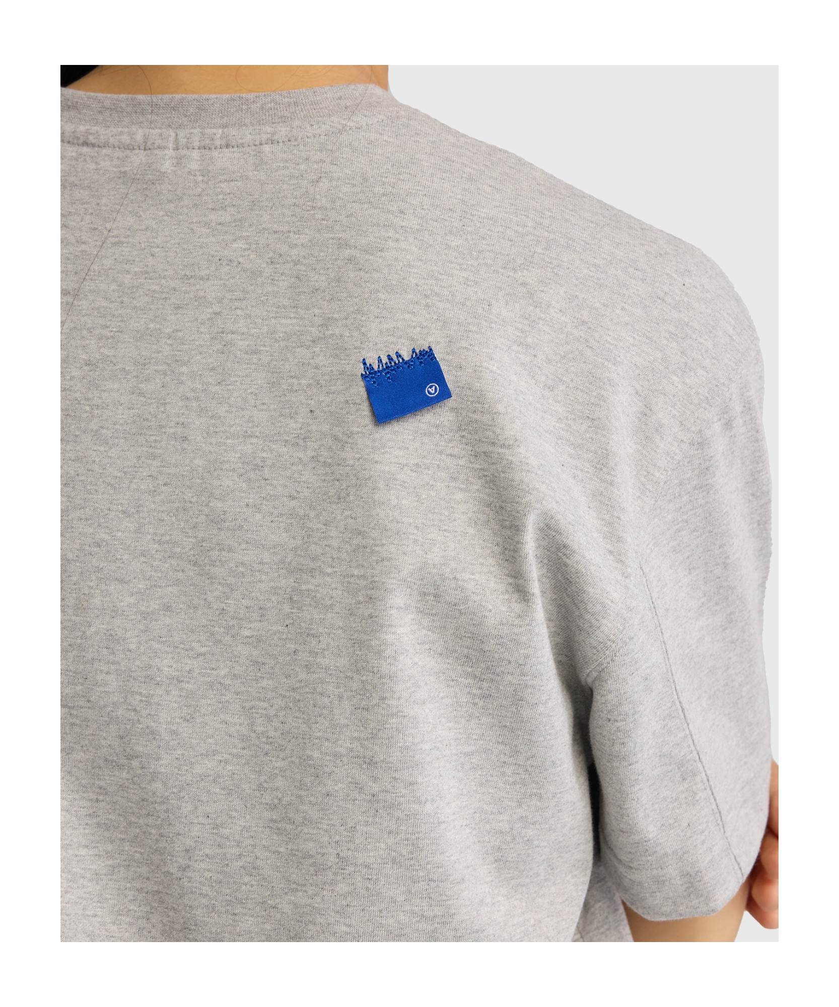 Ader Error Gray Trs Tag T-shirt In Blue