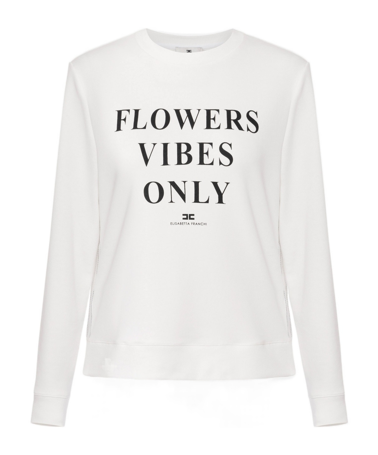 Elisabetta Franchi Sweatshirt In White