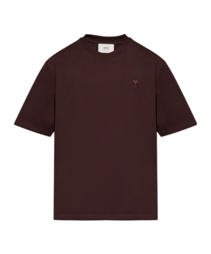 Ami Alexandre Mattiussi Open-necked Black Shirt In Black