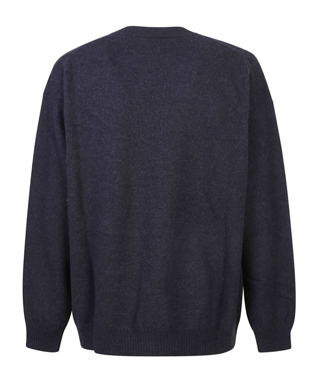 Roberto Collina Crewneck Knit Sweaters In Blue