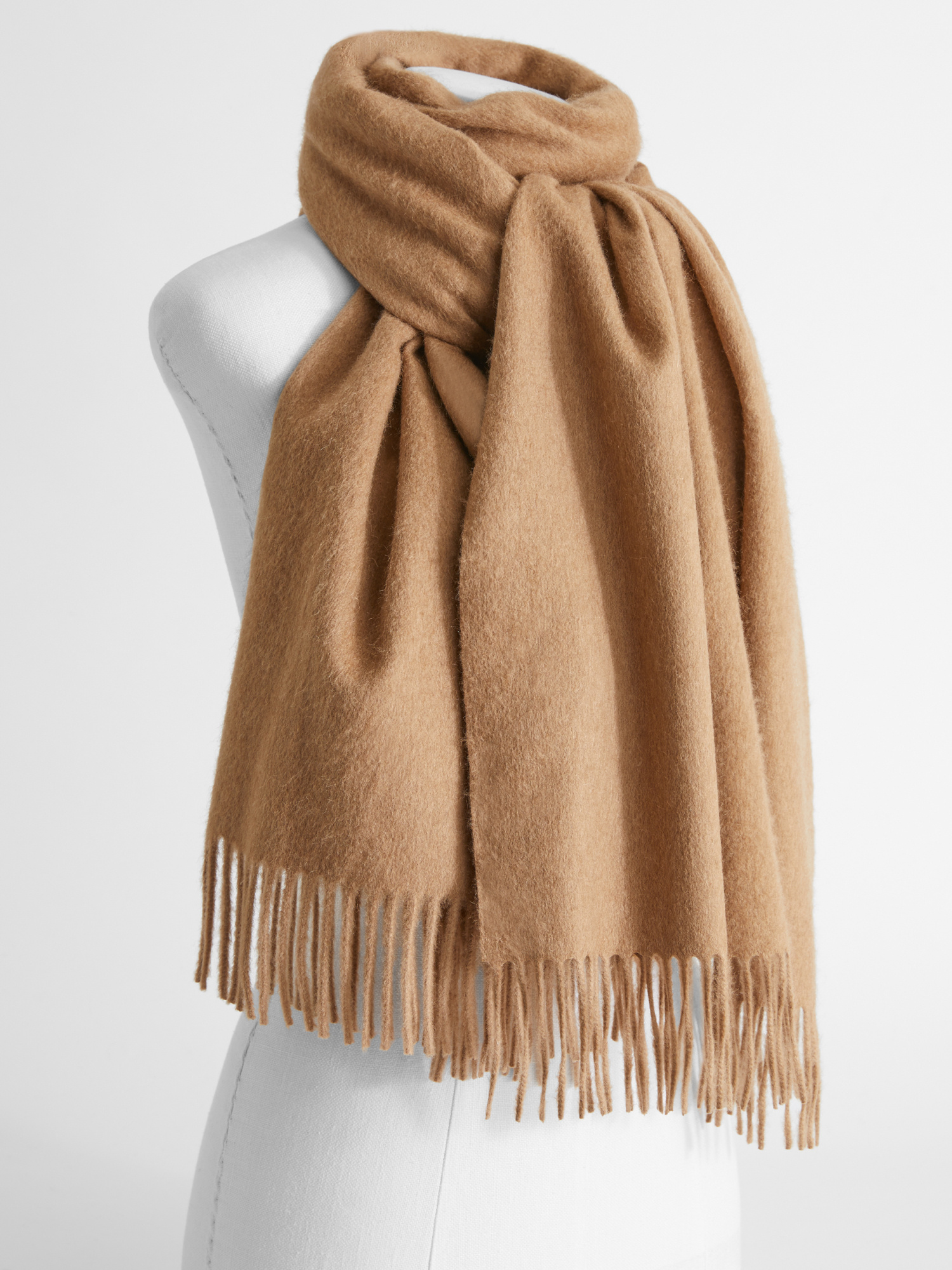 Max Mara Fringed Shawl