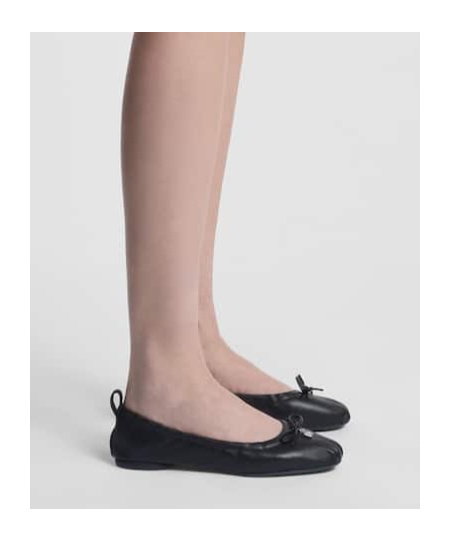 Hogan 'h684' Leather Ballerinas In Black
