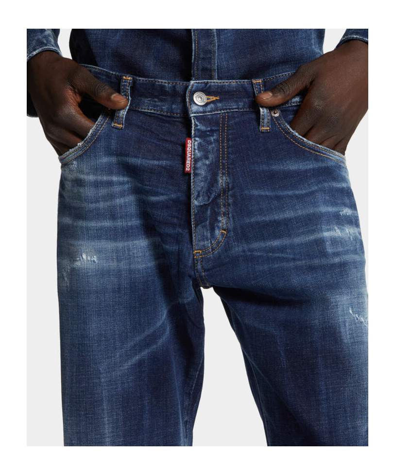 Dsquared2 Ducati X D2 Dark Moody Blues Wash The American Jeans In Blue