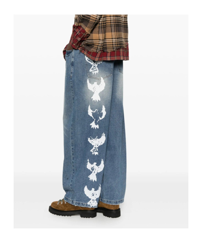 Kidsuper Button-fastening Jeans In Blue