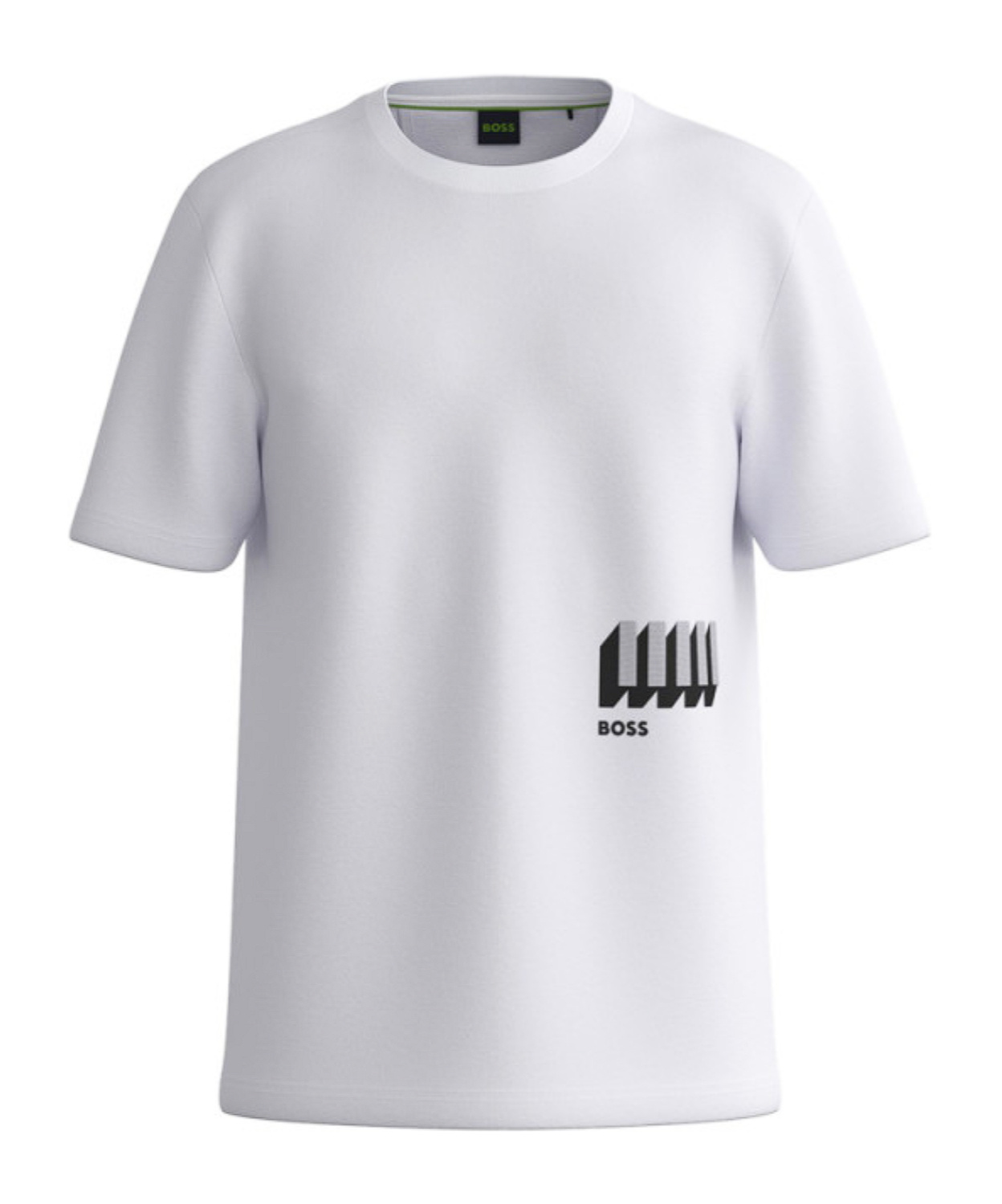 Hugo Boss Logo Pattern T-shirt In White