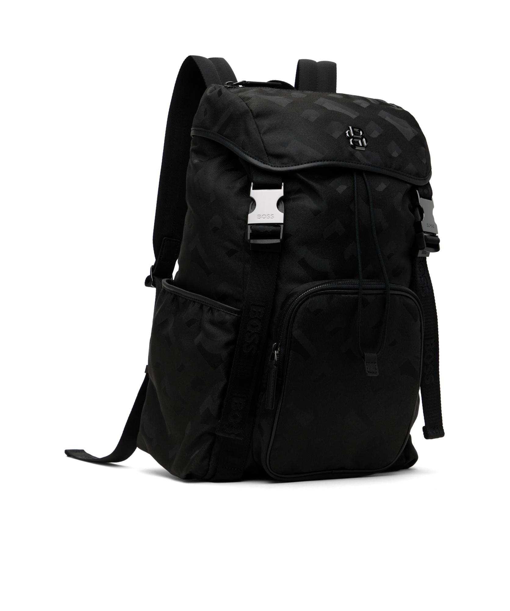 Hugo Boss Flap Backpack In Black