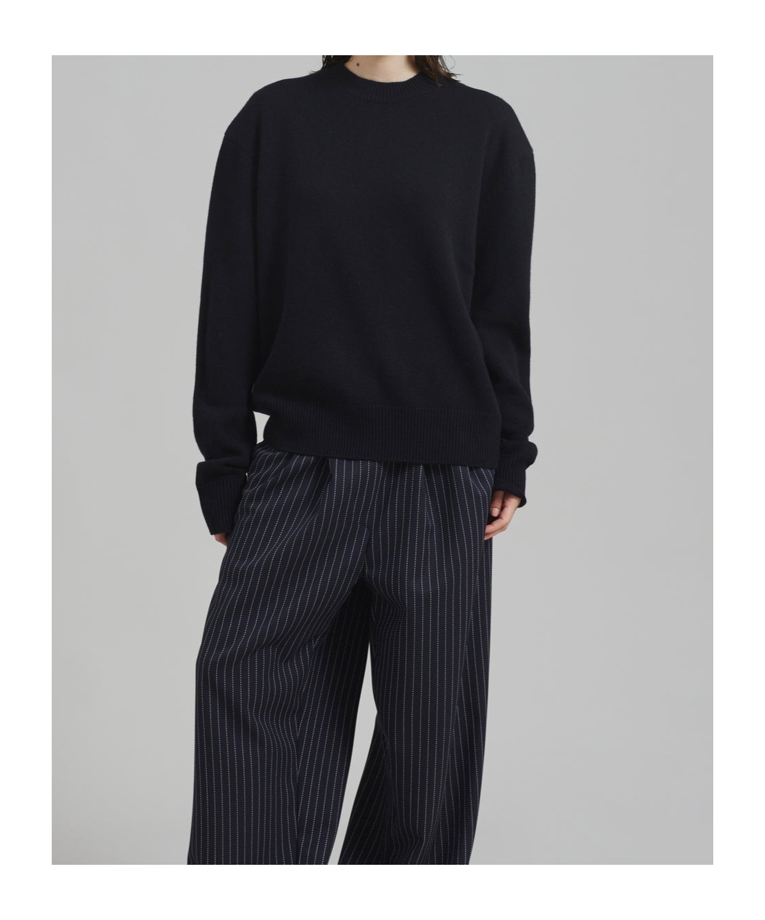 Shop The Frankie Shop Rafaela Padded Knit Sweater - Black