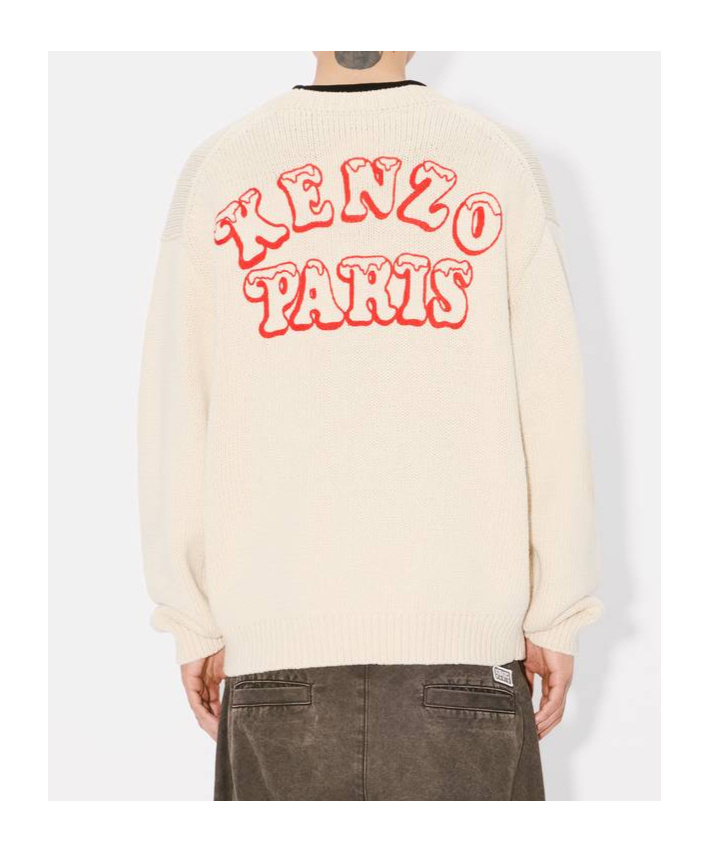 KENZO 'KENZO VERDY MARKET' GENDERLESS JUMPER IN WOOL AND COTTON