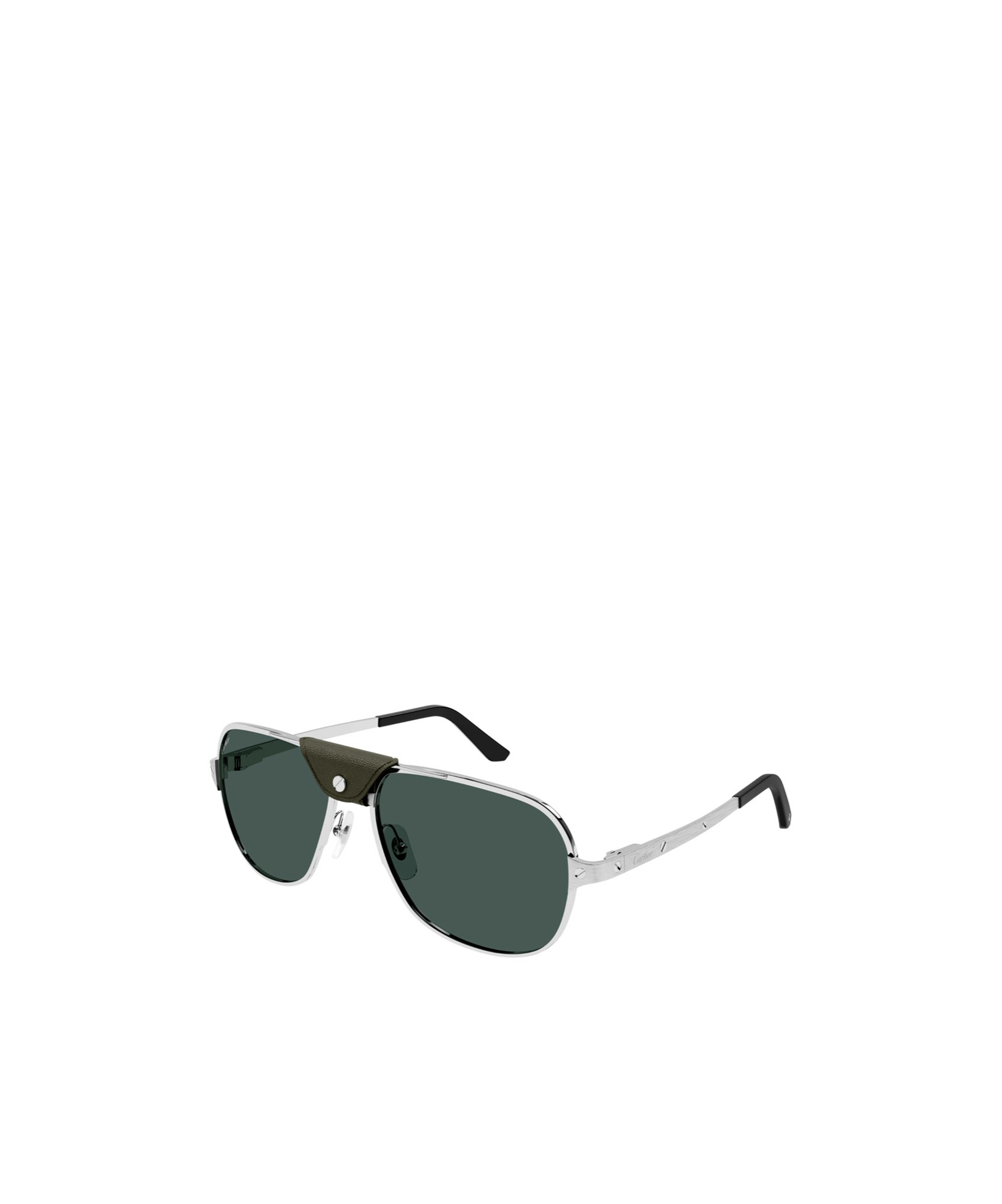 Cartier Aviator Frame Sunglasses In Black