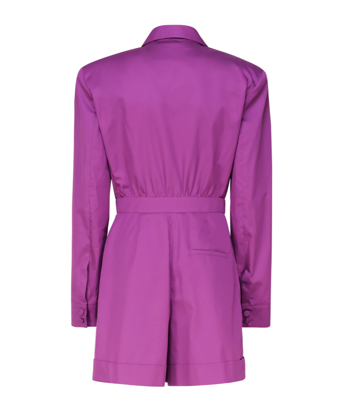 Shop The Andamane Collared Blazer Dress In Purple