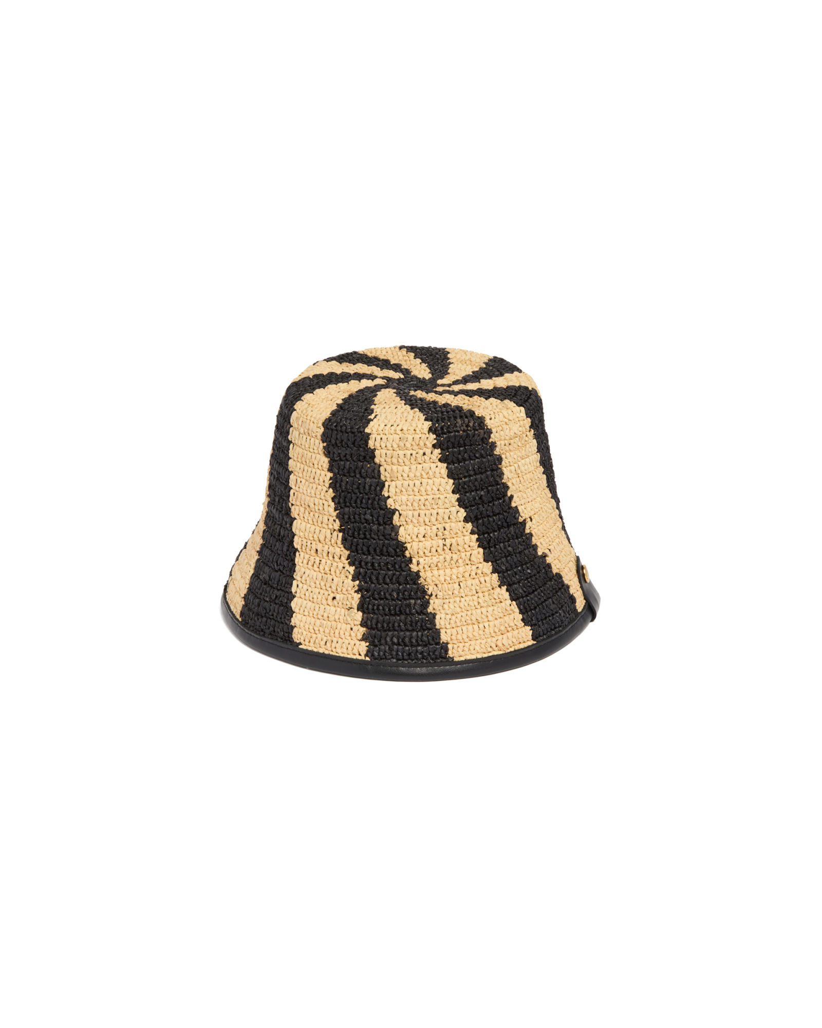 Jacquemus 'soli' Bucket Hat Contrast Trim In Black