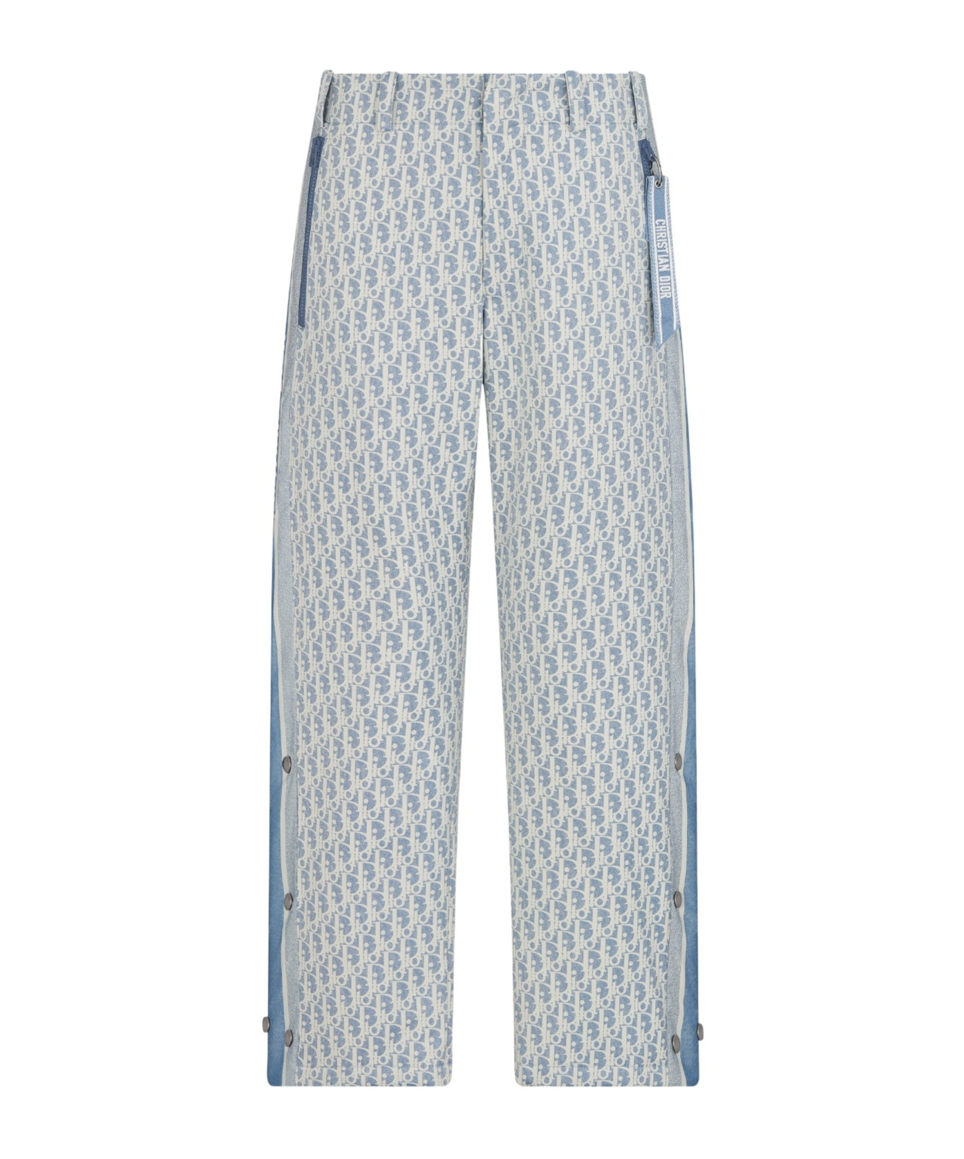 Dior Women Jacquard Technique Oblique Ski In Blue