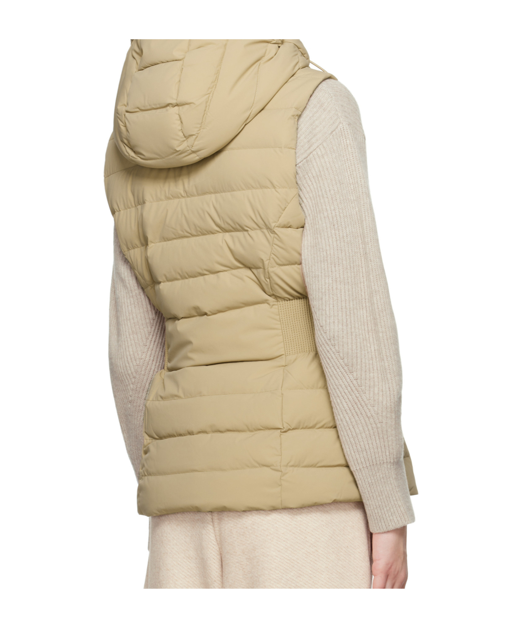 Mackage Beige Hoshi Hooded Light Down Vest In Neutral