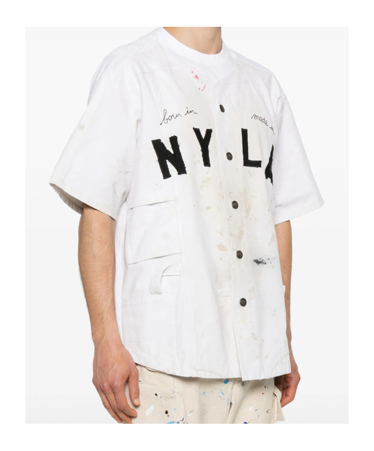 Greg Lauren Painter Shirt In White