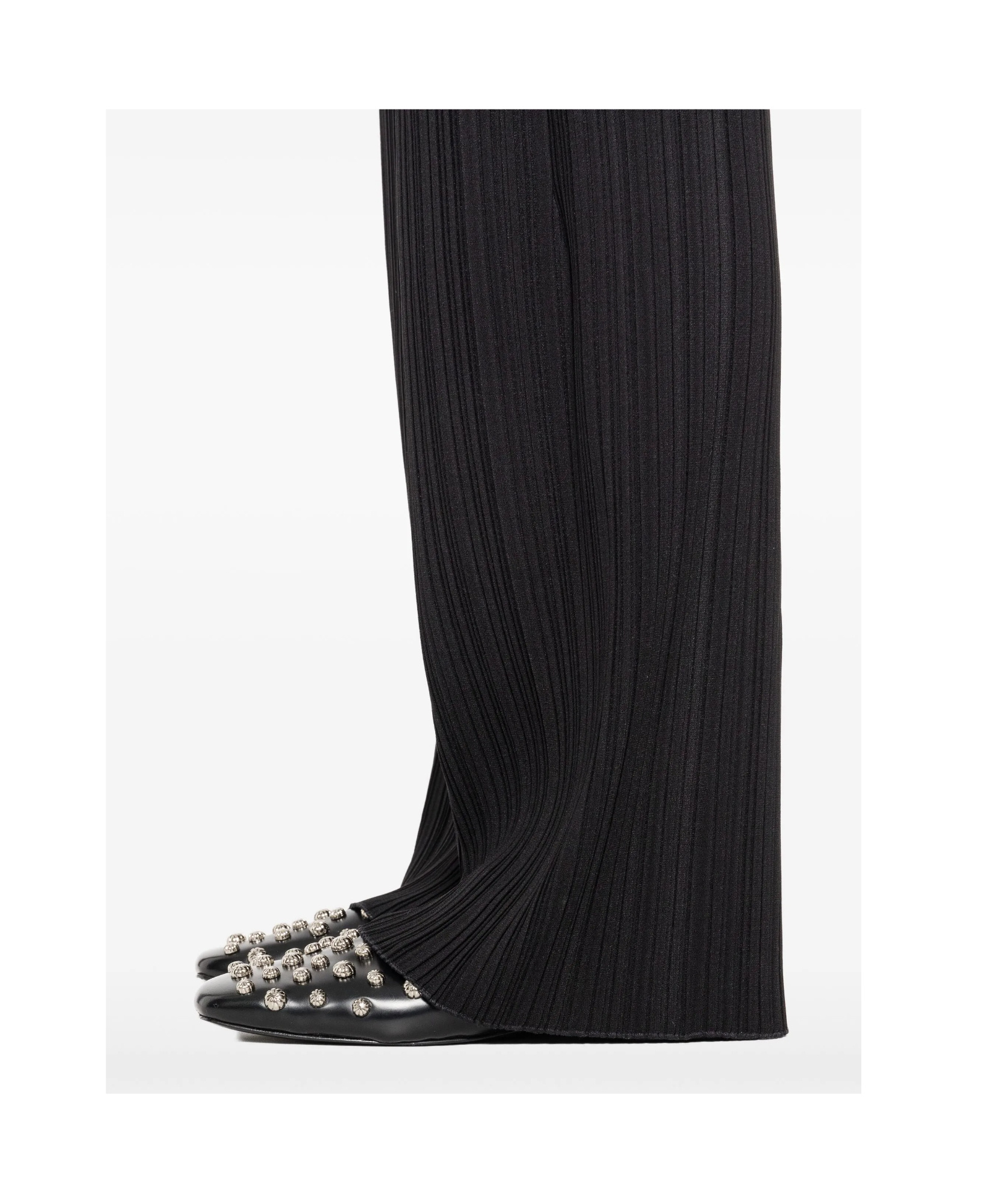 Forte Forte Pleated Wide-leg Trousers In Black