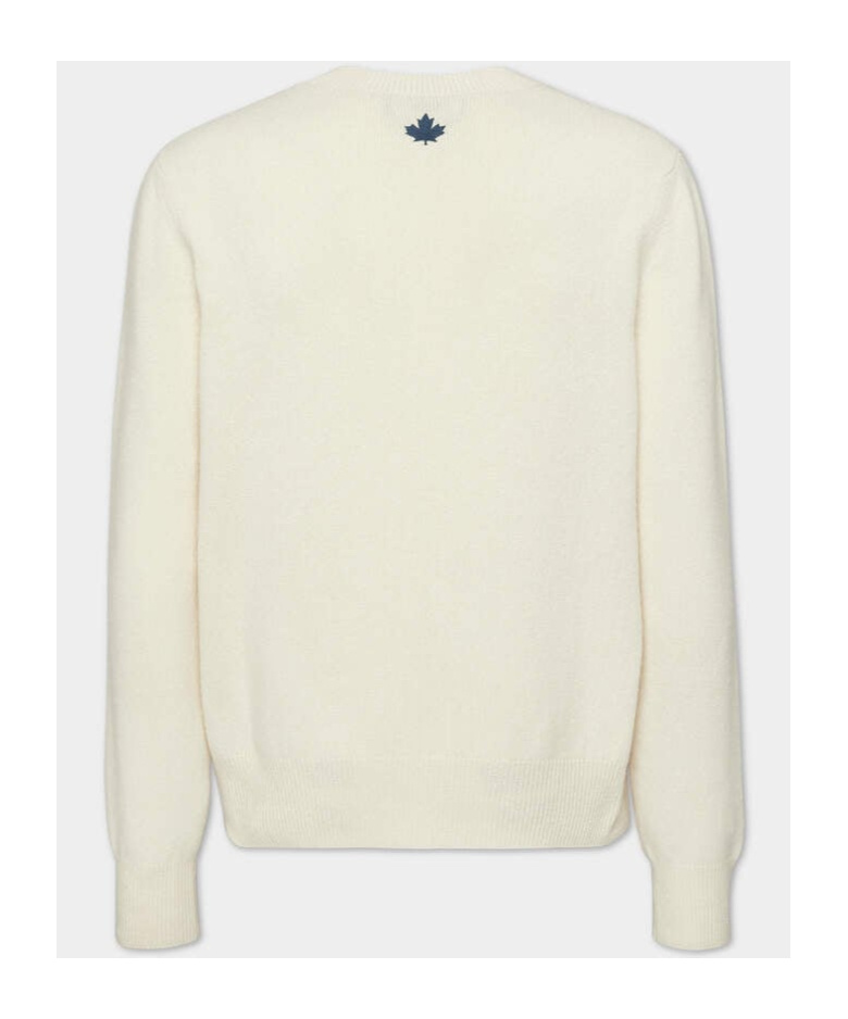 Dsquared2 Logo-print Knitted Jumper In White