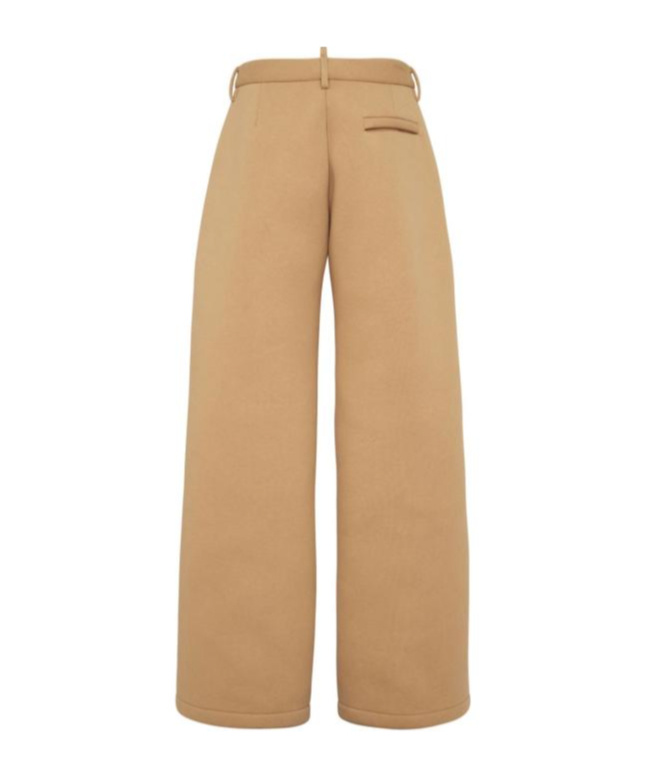 Dsquared2 Halbhohe Wide-leg-hose In Nude