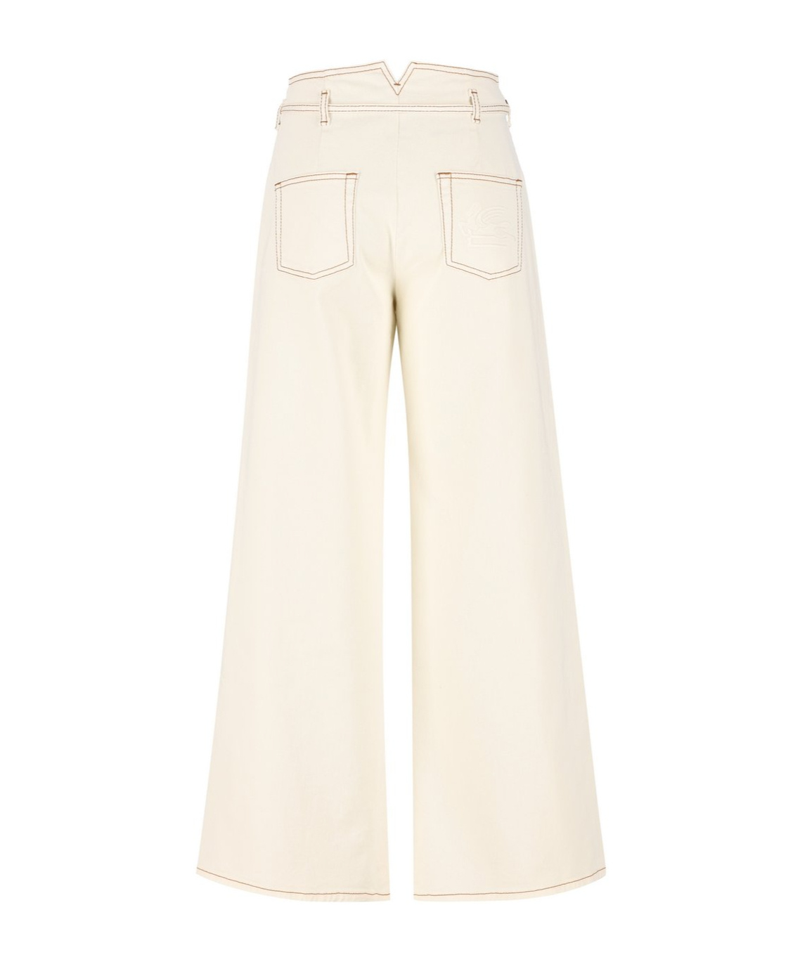 Etro Wide-leg Denim Jeans With High Waist In White