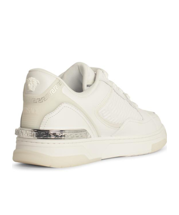 Versace Sneakers With Embossed Logo In White