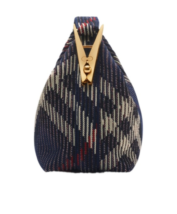 Burberry Mini Peg Handbag In Black