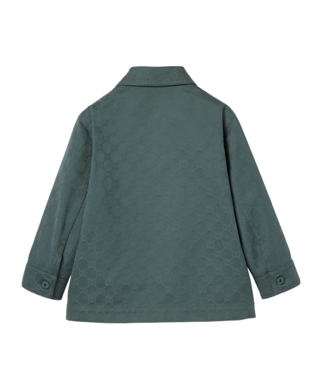 Gucci Children's Gg Cotton Jacket In Green