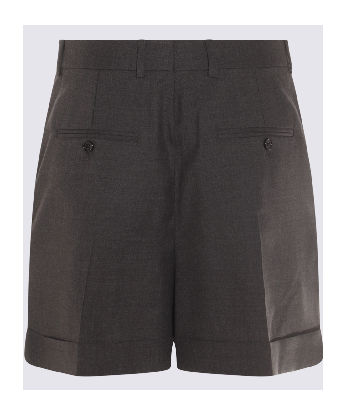 Celine Belt Loop Shorts In Black