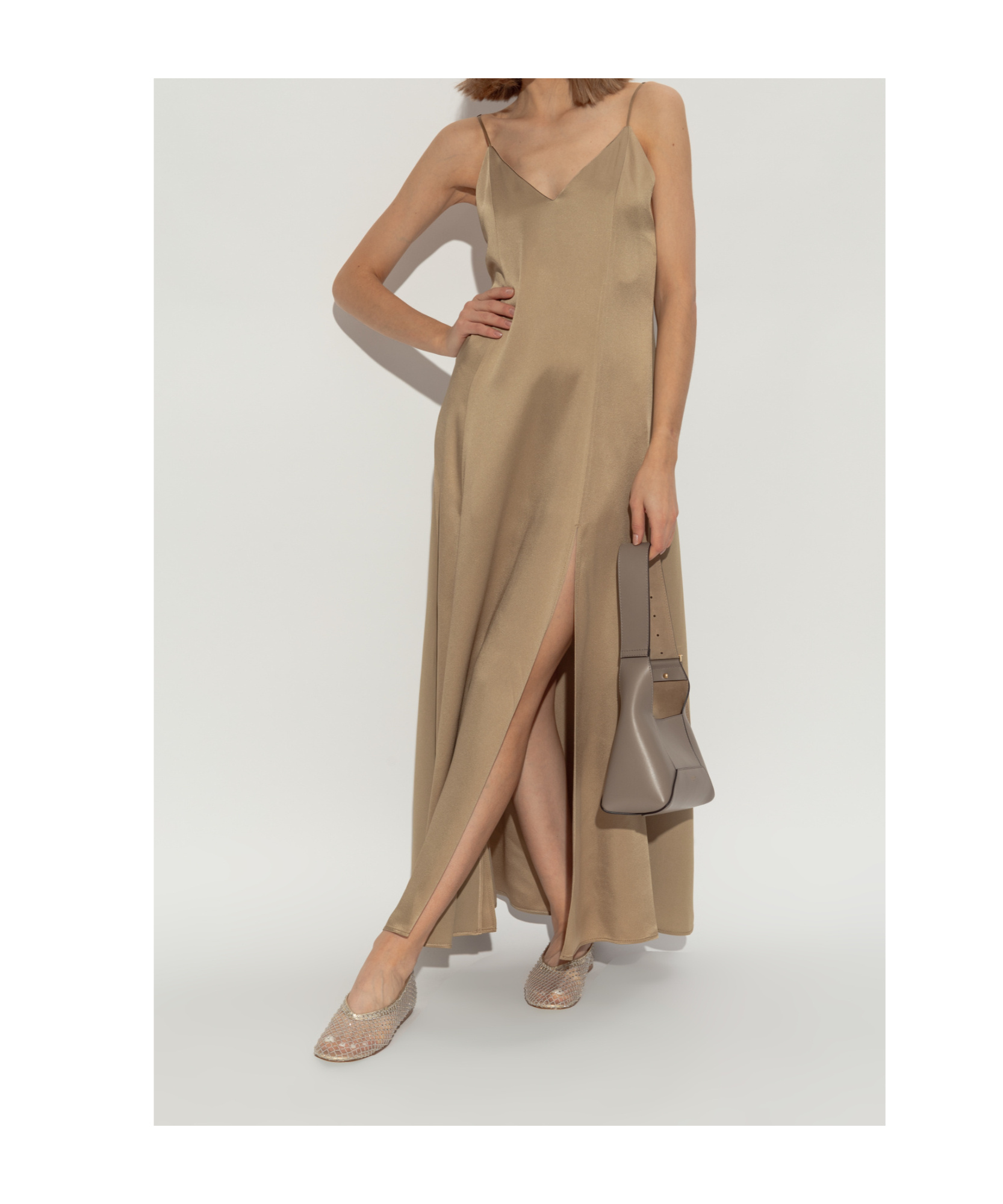 Shop Forte Forte Round Head Ballet Shoes In Nude
