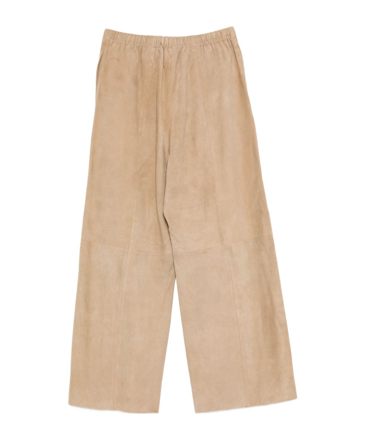 Alysi Drawstring Waist Casual Pants In Brown