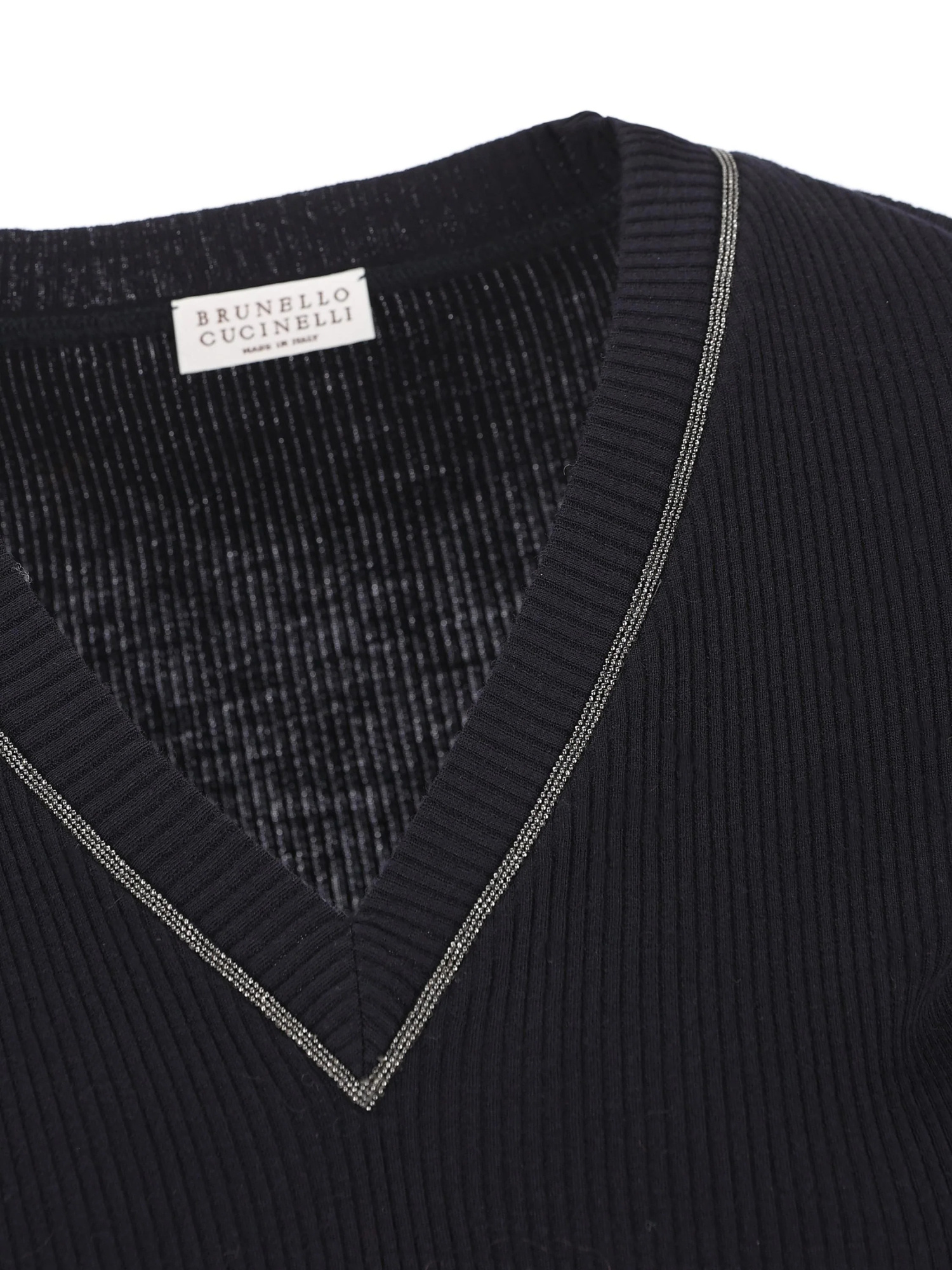 Brunello Cucinelli Long Sleeve Sweater In Black