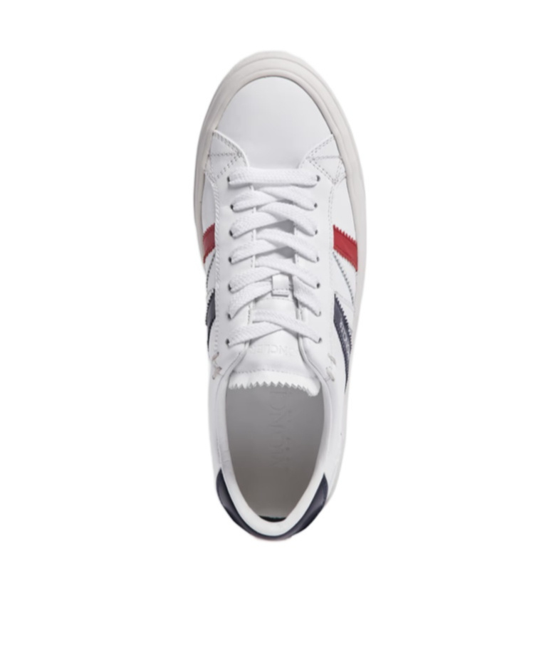 Shop Moncler Monaco 2 Leather Sneakers In White