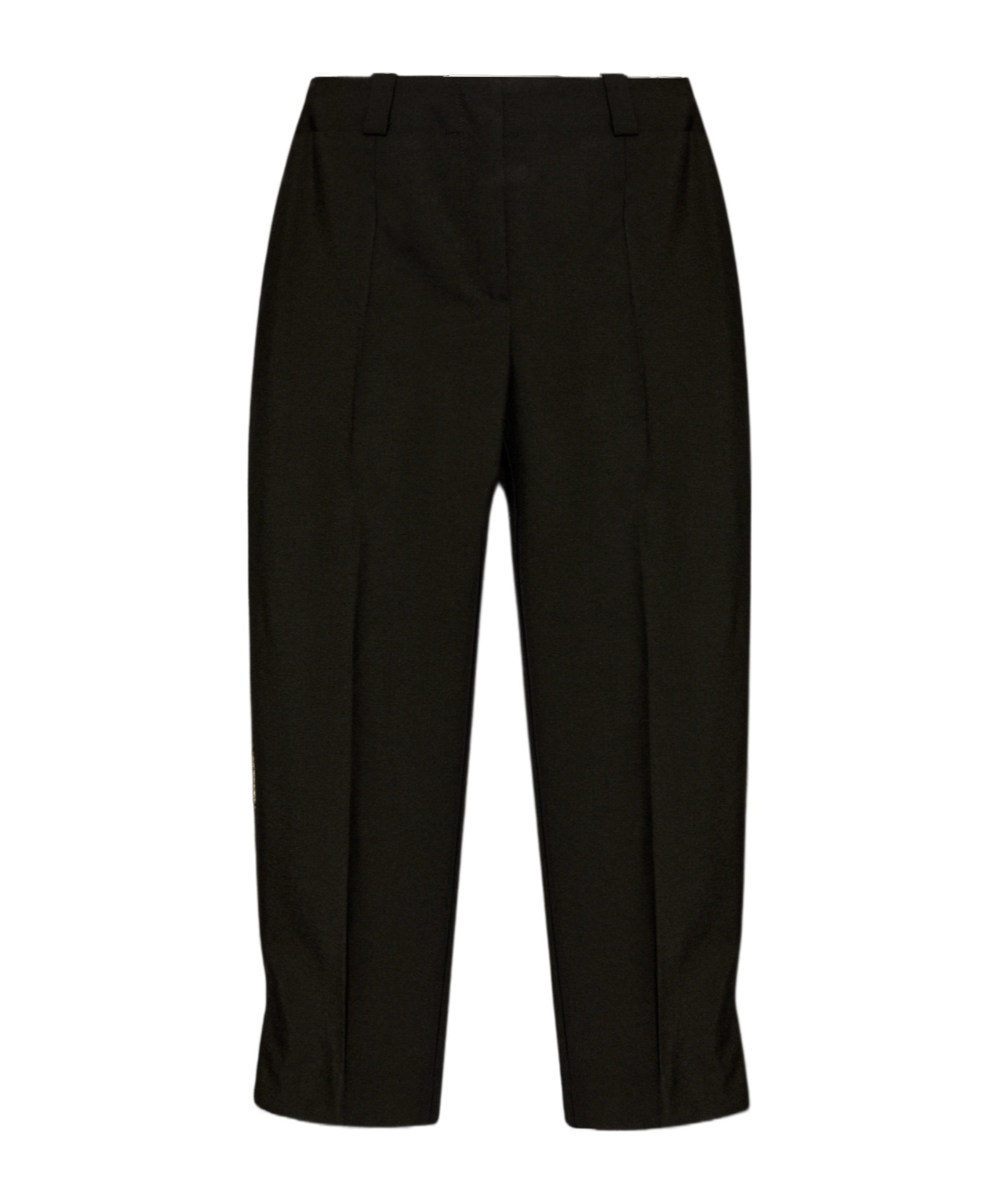 Kenzo Virgin Wool Cropped Pants In Black