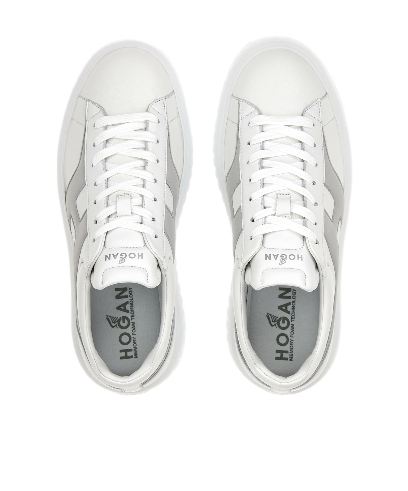 Hogan Thick Sole Sneakers In White