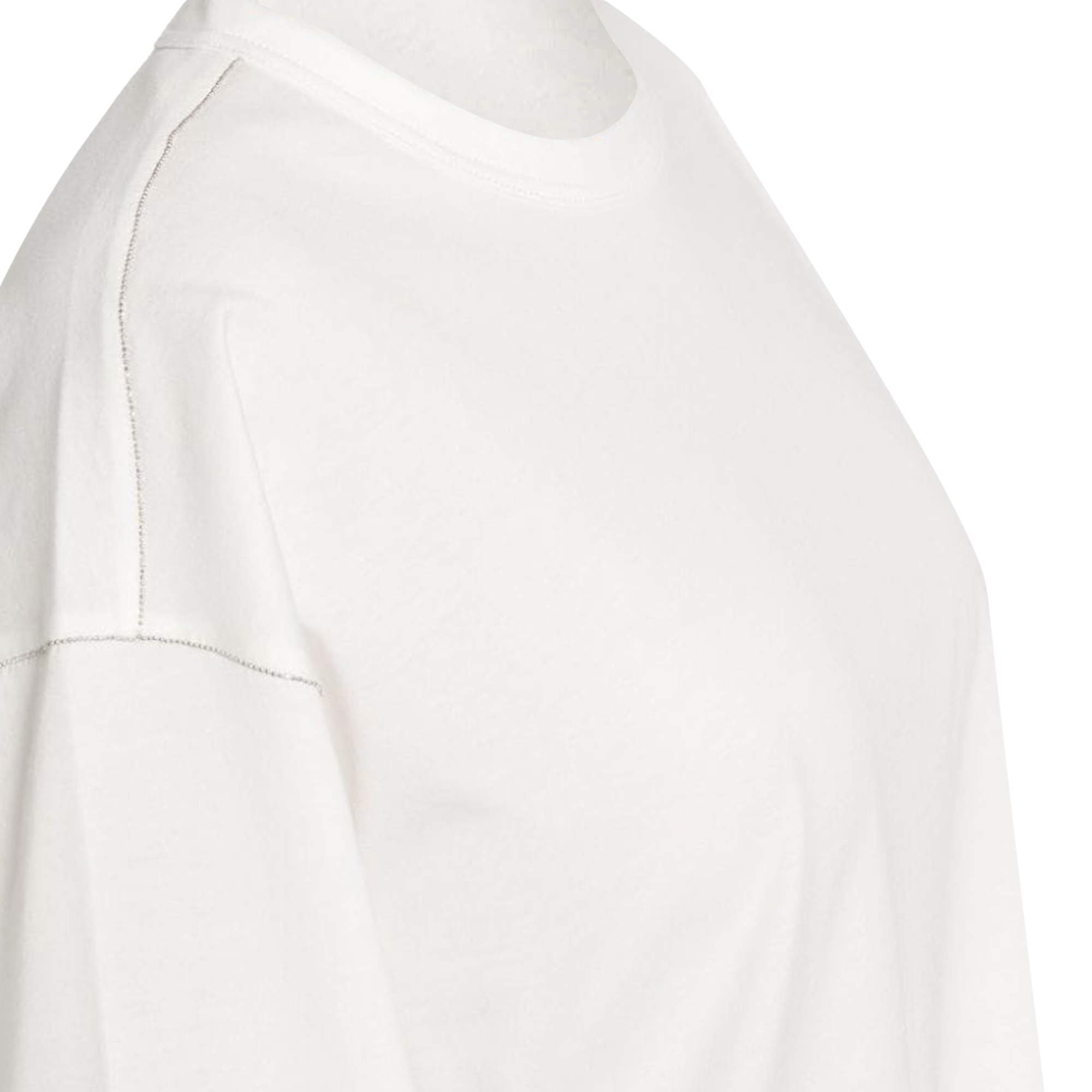 Fabiana Filippi T-shirt With Chain Detail In White
