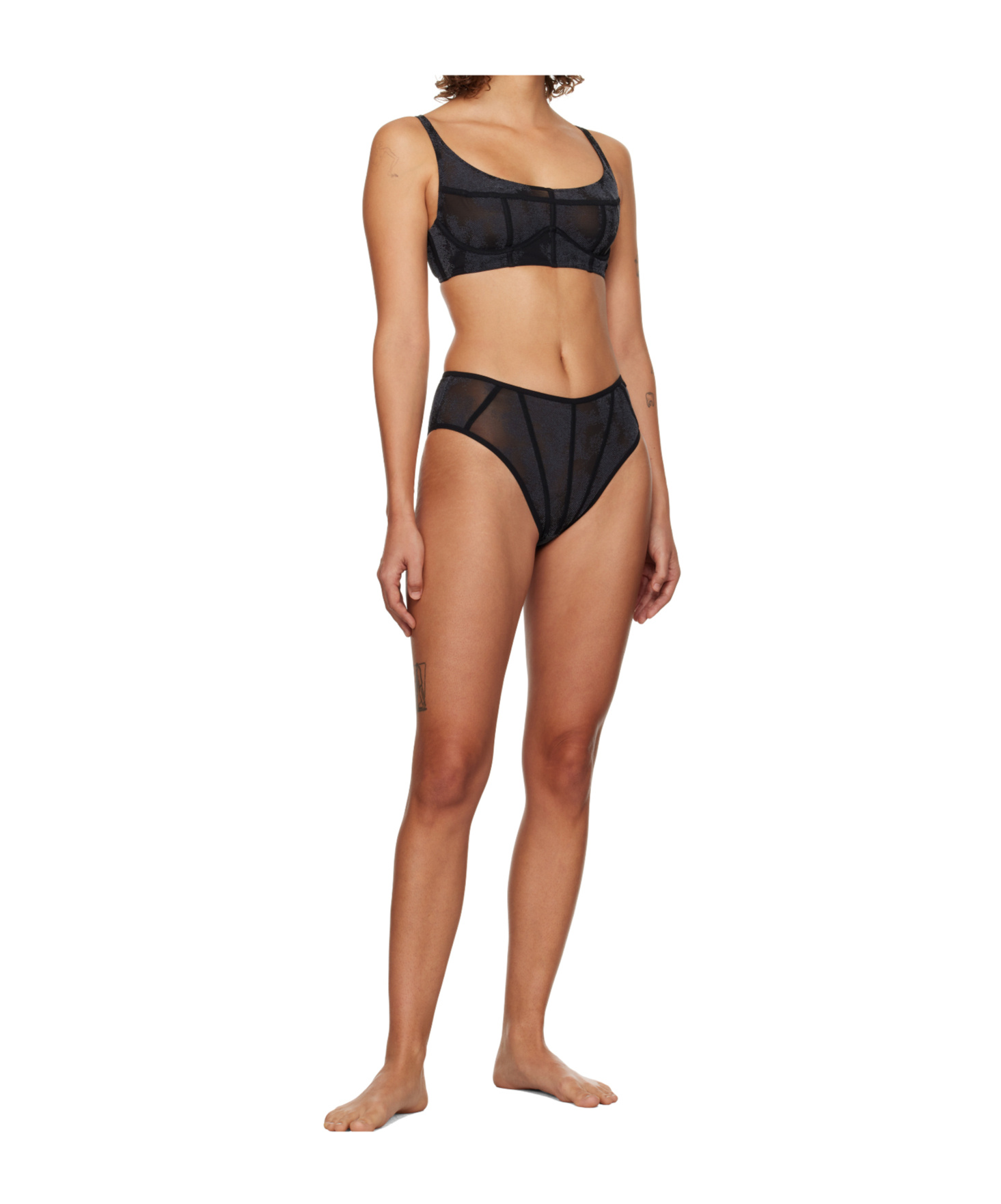 DIESEL SAVAGE X FENTY EDITION C-MESH-HIGH-WAIST BRIEFS