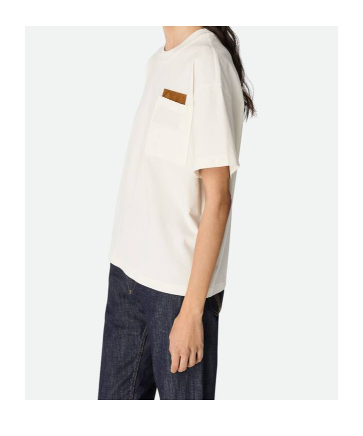 Bottega Veneta Cropped T-shirt Aus Baumwolljersey