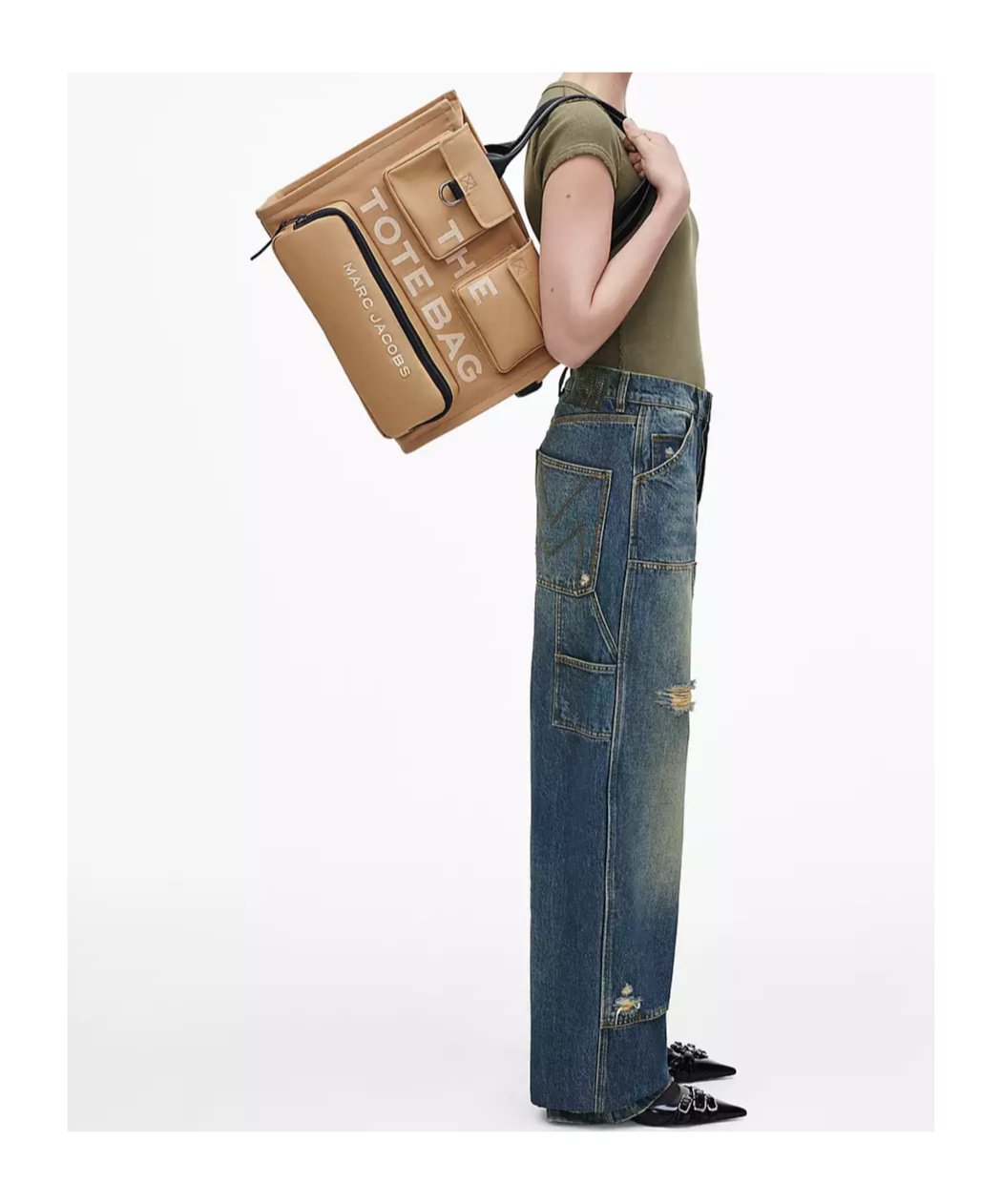 Marc Jacobs Large Cargo Handbag In Brown